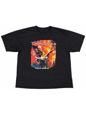 David Gilmore 2016 Rattle That Lock Concert Tee Men's T shirt XL - C 25" x L 28"